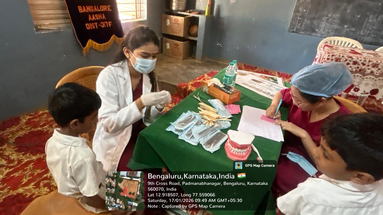 Dental team members preparing for screening