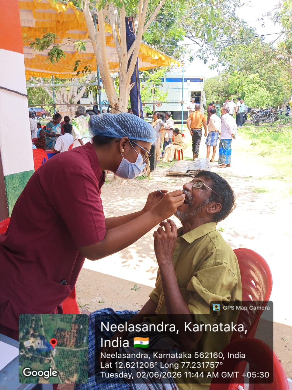 Dental screening in progress