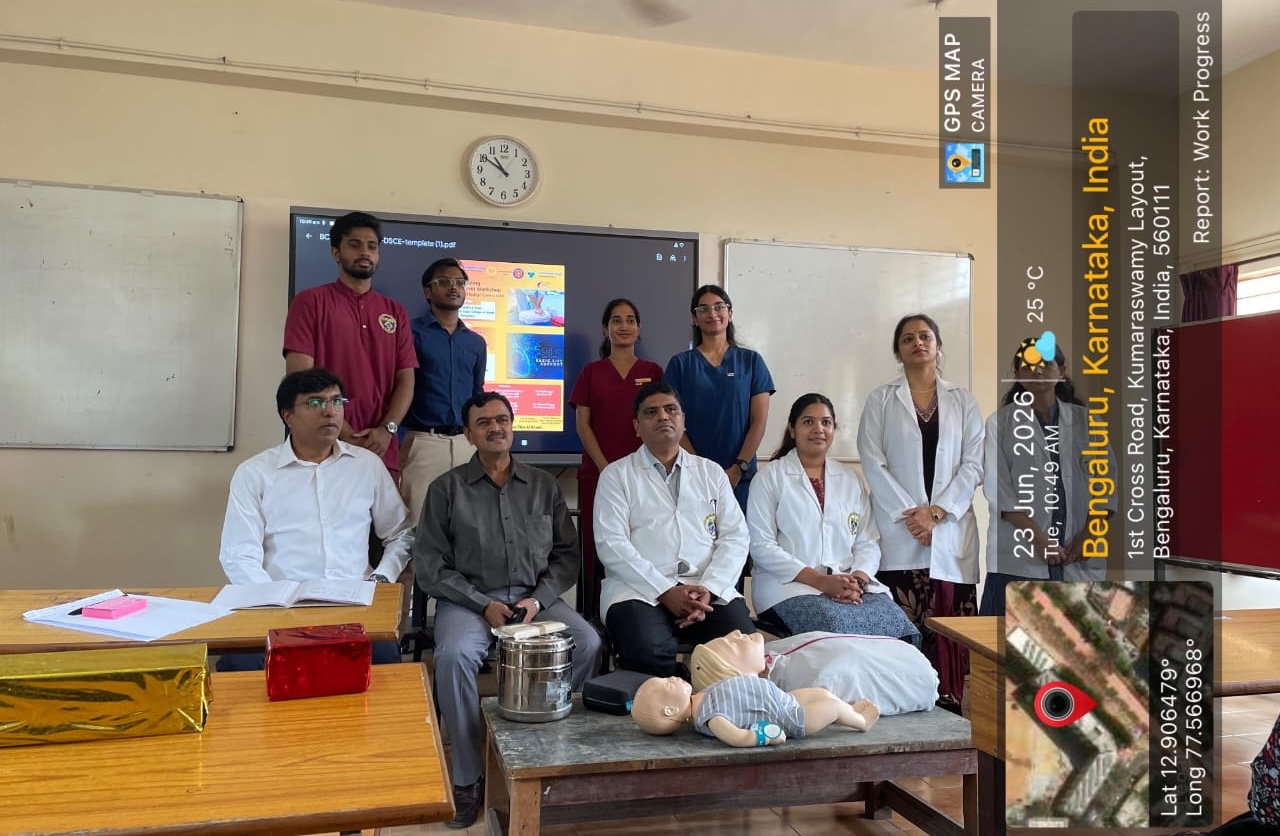 Dental team members with a CPR mannequin