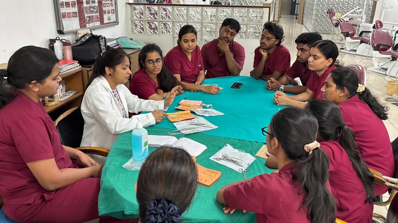 Hands-on training session on incision and suturing techniques